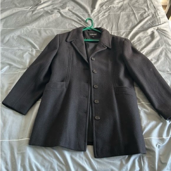 Black Wool Coat * MADE IN CANADA - Picture 1 of 5